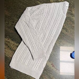NWOT Amazon Essentials Grey Fisherman’s Cable Knit Sweater // Extra Large (XL)